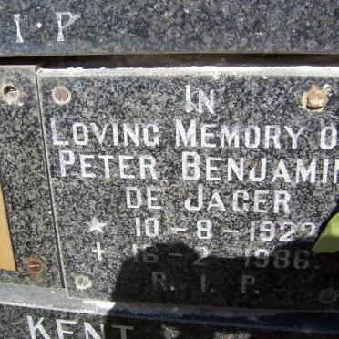 JAGER Peter Benjamin, de 1922-1986