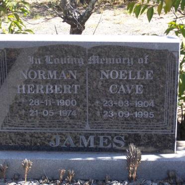 JAMES Norman Herbert 1900-1974 &amp; Noelle Cave 1904-1995