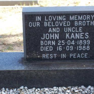 KANES John 1899-1988