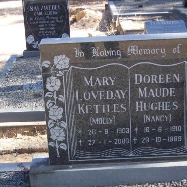 KETTLES Mary Loveday 1903-2000 :: HUGHES Doreen Maude 1910-1989