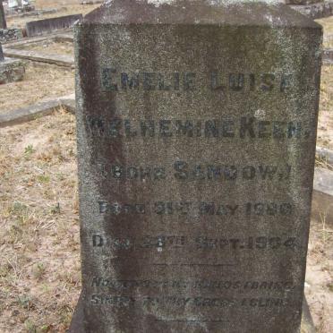 KEEN Emelie Luise Wilhelmine nee SANDOW 1880-1904