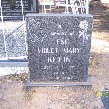 KLEIN Enid Violet Mary 1902-1987