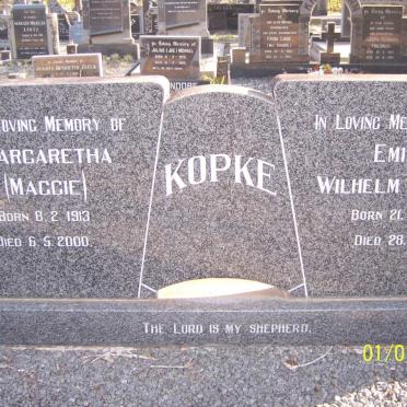 KOPKE Emil Wilhelm Robert 1906-1984 &amp; Margaretha 1913-2000