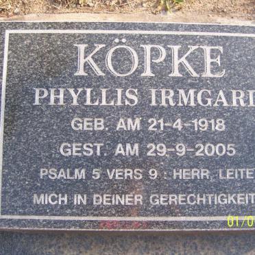 KOPKE Phyllis Irmgard 1918-2005