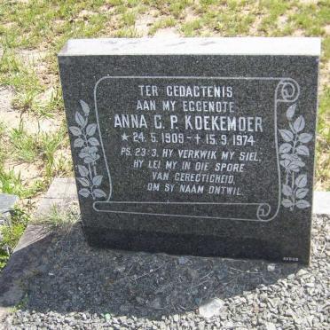 KOEKEMOER Anna C.P. 1909-1974