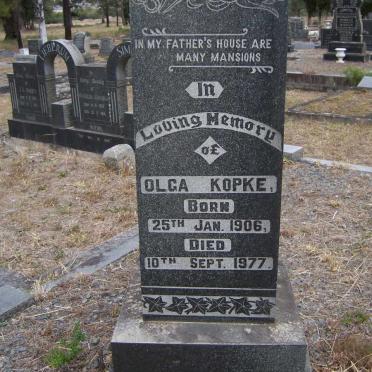 KOPKE Olga 1906-1977