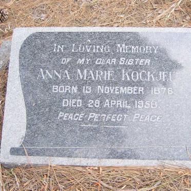 KOCKJEU Anna Marie 1876-1958