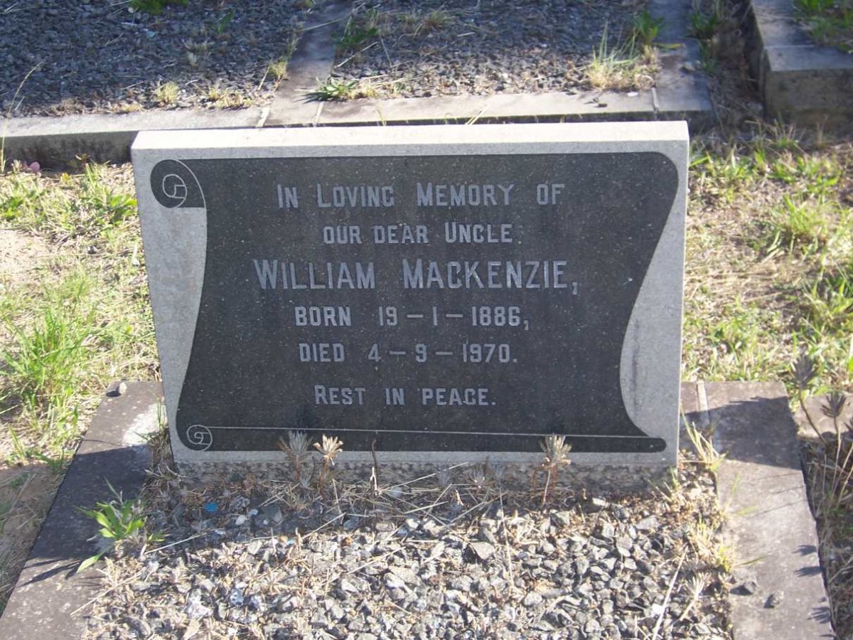 MacKENZIE William 1886-1970