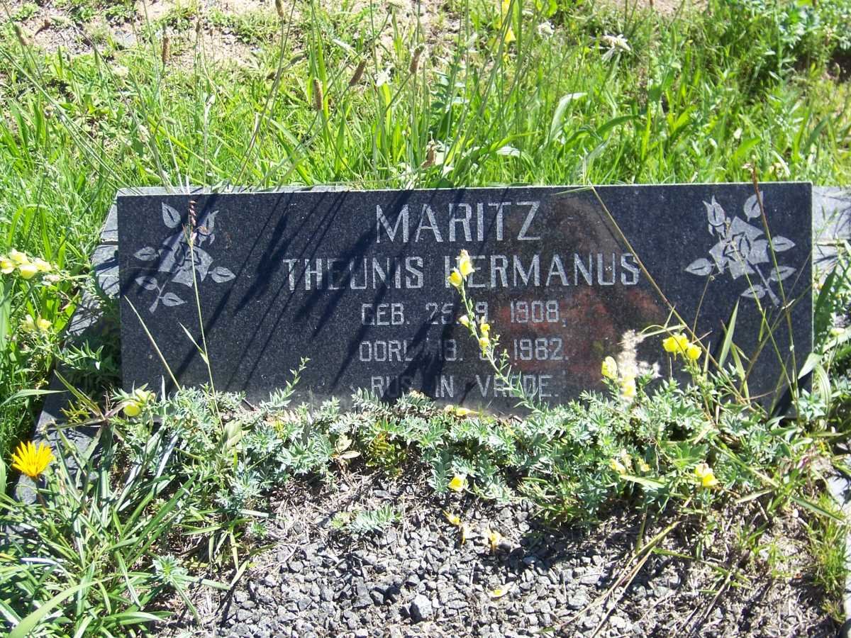 MARITZ Theunis Hermanus 1908-1982