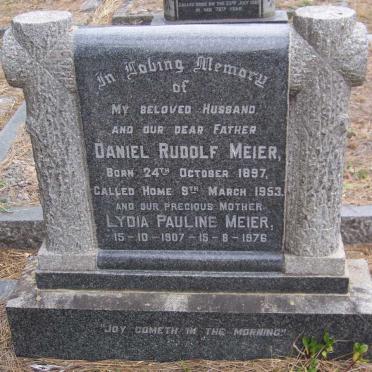 MEIER Daniel Rudolf 1897-1953 &amp; Lydia Pauline 1907-1976