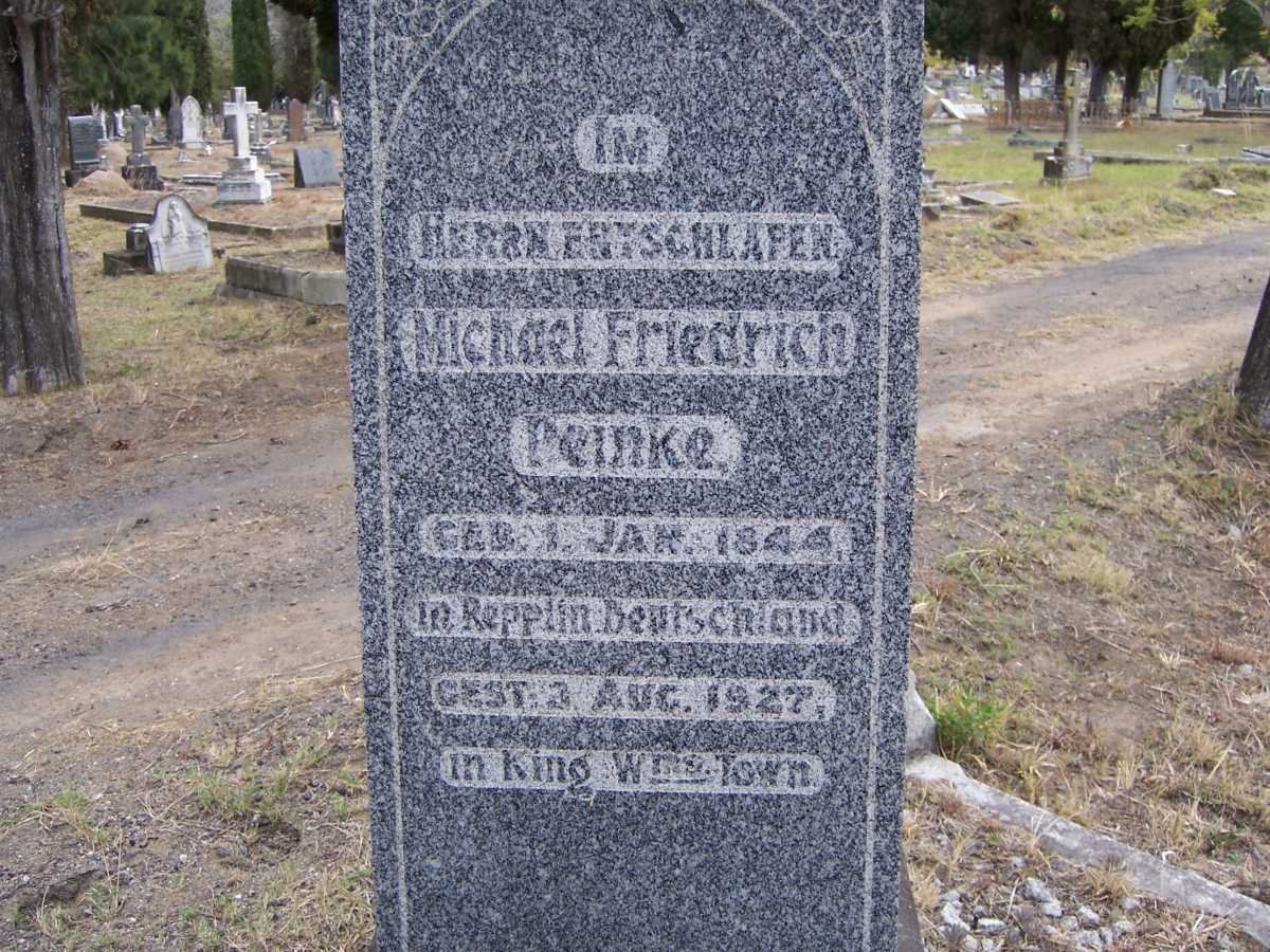 PEINKE Michael Friedrich 1844-1927