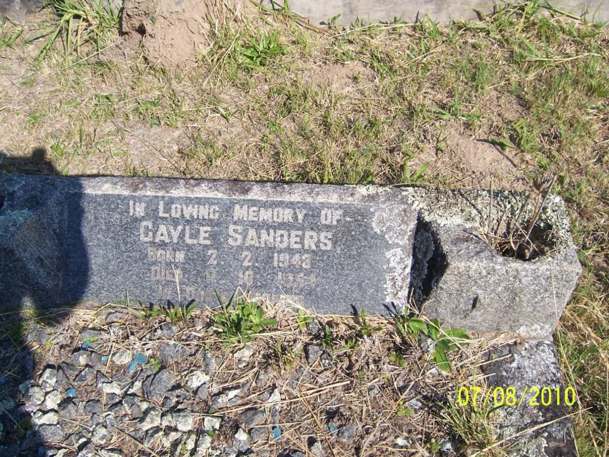 SANDERS Gayle 1943-1954