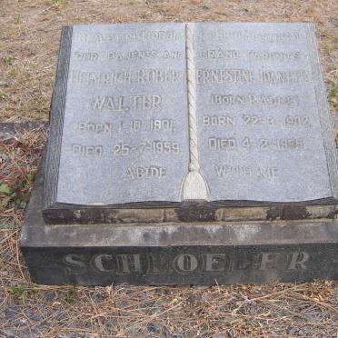 SCHROEDER Heinrich Robert Walter 1901-1959 &amp; Ernestine Joanetta RADUE 1902-1955