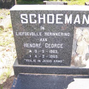 SCHOEMAN Hendré George 1963-1965