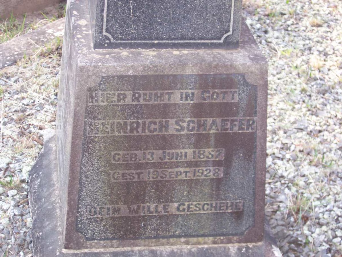 SCHAEFER Heinrich 1857-1928