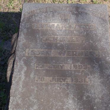 SCHULZE Emma Maria nee WERNER 1893-1931