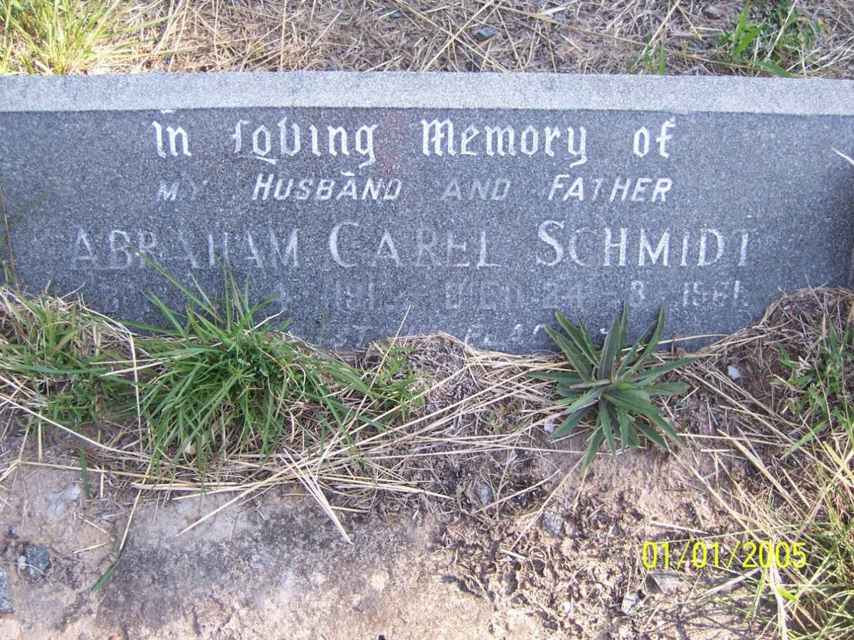 SCHMIDT Abraham Carel 1912-1961