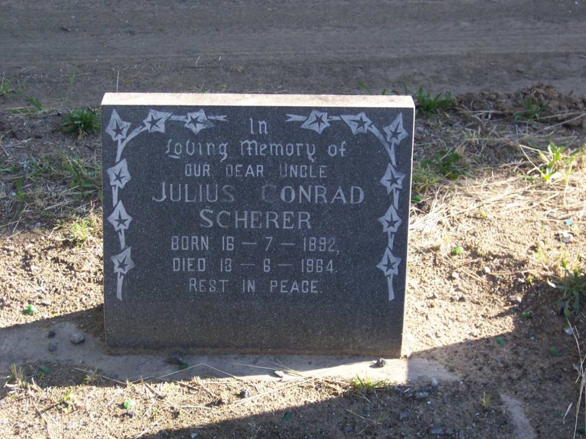 SCHERER Julius Conrad 1892-1964