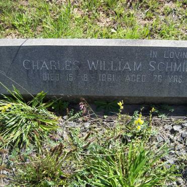 SCHMIDT Charles William -1961