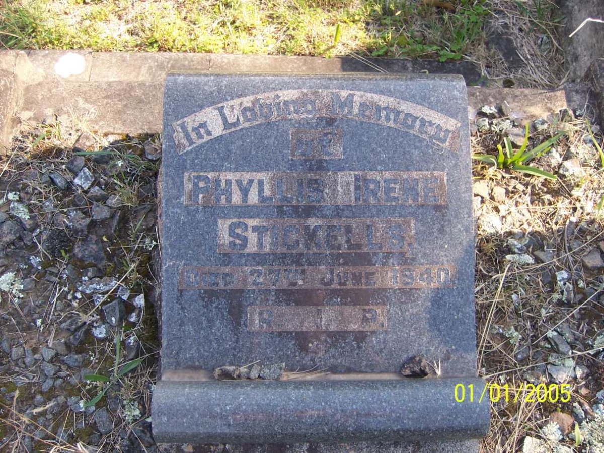 STICKELLS Phyllis Irene -1940