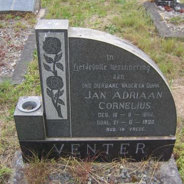 VENTER Jan Adriaan Cornelius 1888-1936