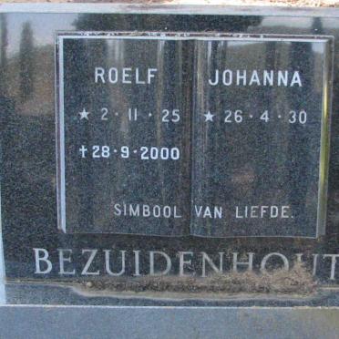 BEZUIDENHOUT Roelf 1925-2000 &amp; Johanna 1930-