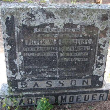 BASSON Pieter W. 1880-1955 &amp; Elizabeth C. 1882-1954