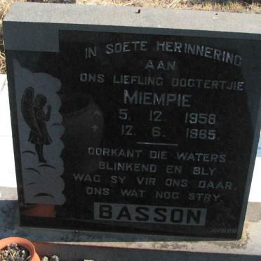 BASSON Miempie 1958-1965
