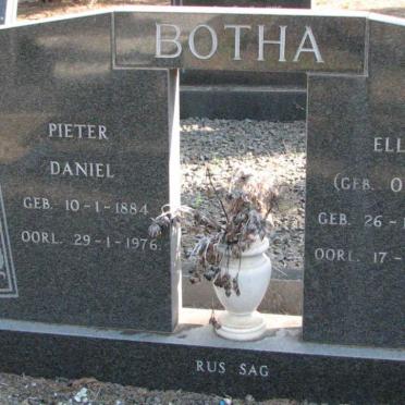 BOTHA Pieter Daniel 1884-1976 &amp; Ellen ORTON 1890-1978