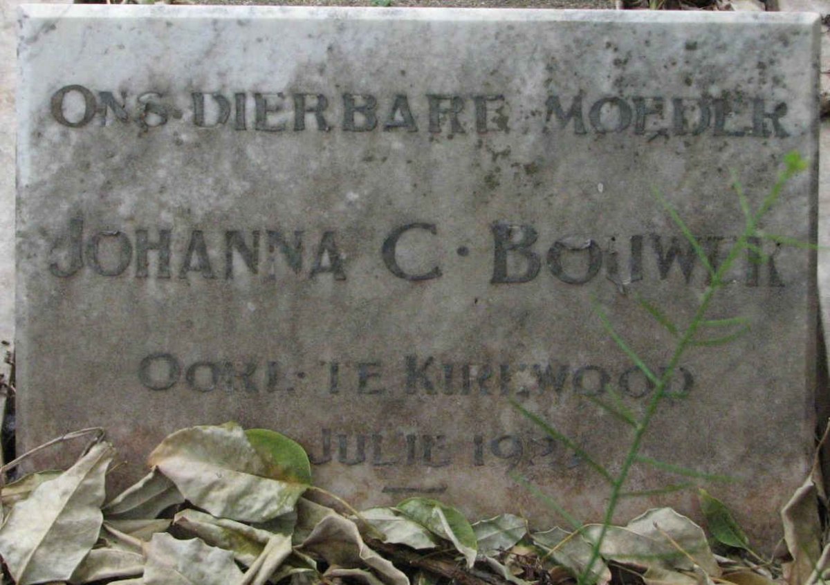 BOUWER Johanna C. -192?