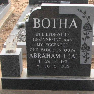 BOTHA Abraham L. 1921-1989