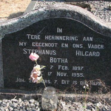 BOTHA Stephanus Hilgard 1897-1955