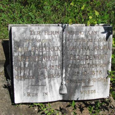BEZUIDENHOUT John Frederick 1876-1965 &amp; Johanna Jasona THOMPSON 1878-1947