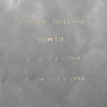 BONTHUYS Hendrik Johannes 1919-1994