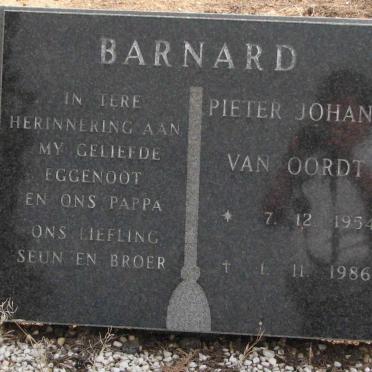 BARNARD Pieter Johann van Oordt 1954-1986