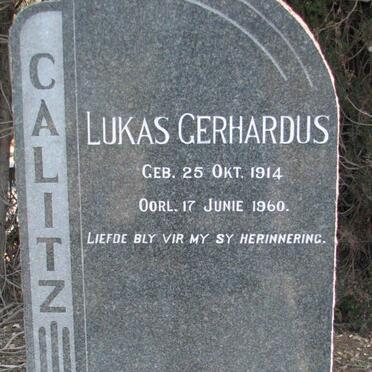 CALITZ Lukas Gerhardus 1914-1960