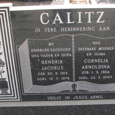 CALITZ Hendrik Jacobus 1918-1979 &amp; Cornelia Arnoldina 1924-2007
