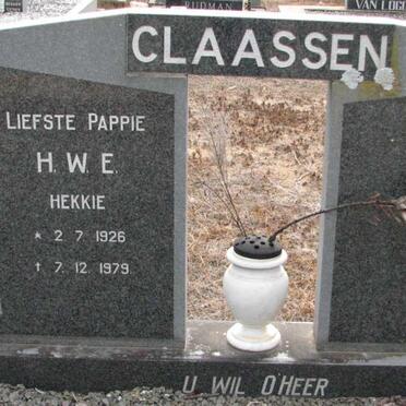 CLAASSEN H.W.E. 1926-1979