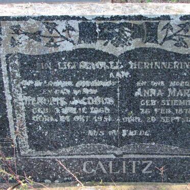 CALITZ Hendrik Jacobus 186?-1951 &amp; Anna Maria STIEMIE 1878-1953