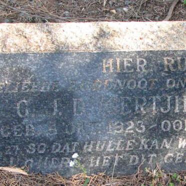 CALITZ G.J.D. 1923-1951