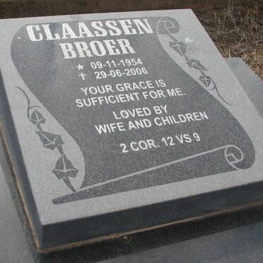 CLAASSEN Broer 1954-2006