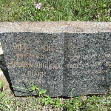 DIACK Susara Johanna nee GRUNDLING 1863-1934