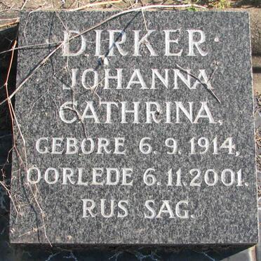 DIRKER Johanna Cathrina 1914-2001