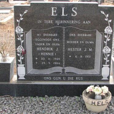 ELS Hendrik J. 1928-1984 &amp; Hester J.M. 1931-