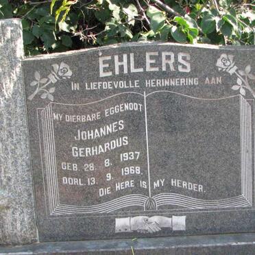 EHLERS Johannes Gerhardus 1037-1968