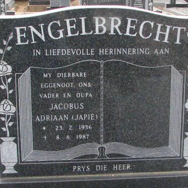 ENGELBRECHT Jacobus Adriaan 1936-1987