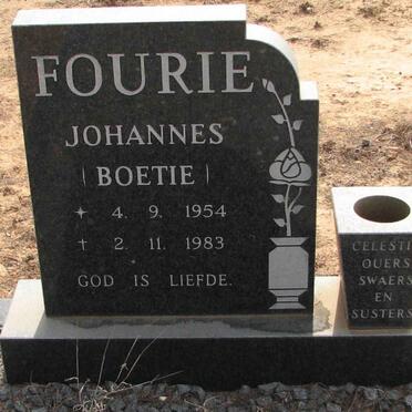 FOURIE Johannes 1954-1983