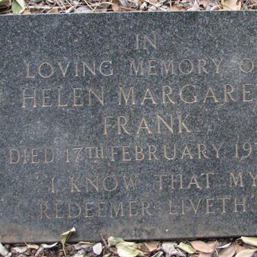 FRANK Helen Margaret -1970
