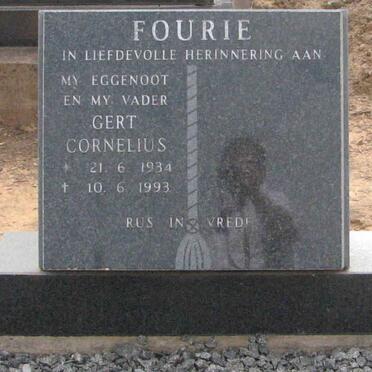 FOURIE Gert Cornelius 1934-1993