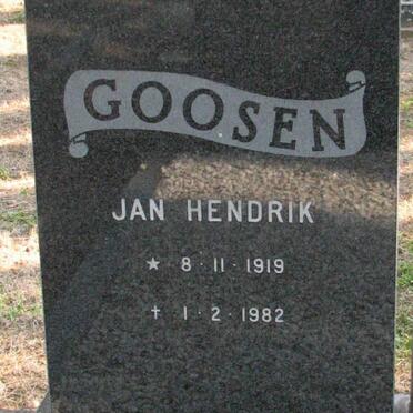 GOOSEN Jan Hendrik 1919-1982